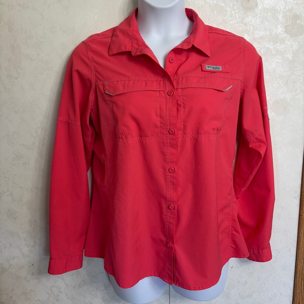 Columbia PFG Long Sleeve Pink Coral Fishing Outdoor Trail Gorpcore Ventilated XL